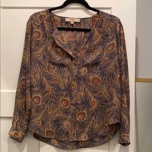 Loft Patterned Utility Blouse